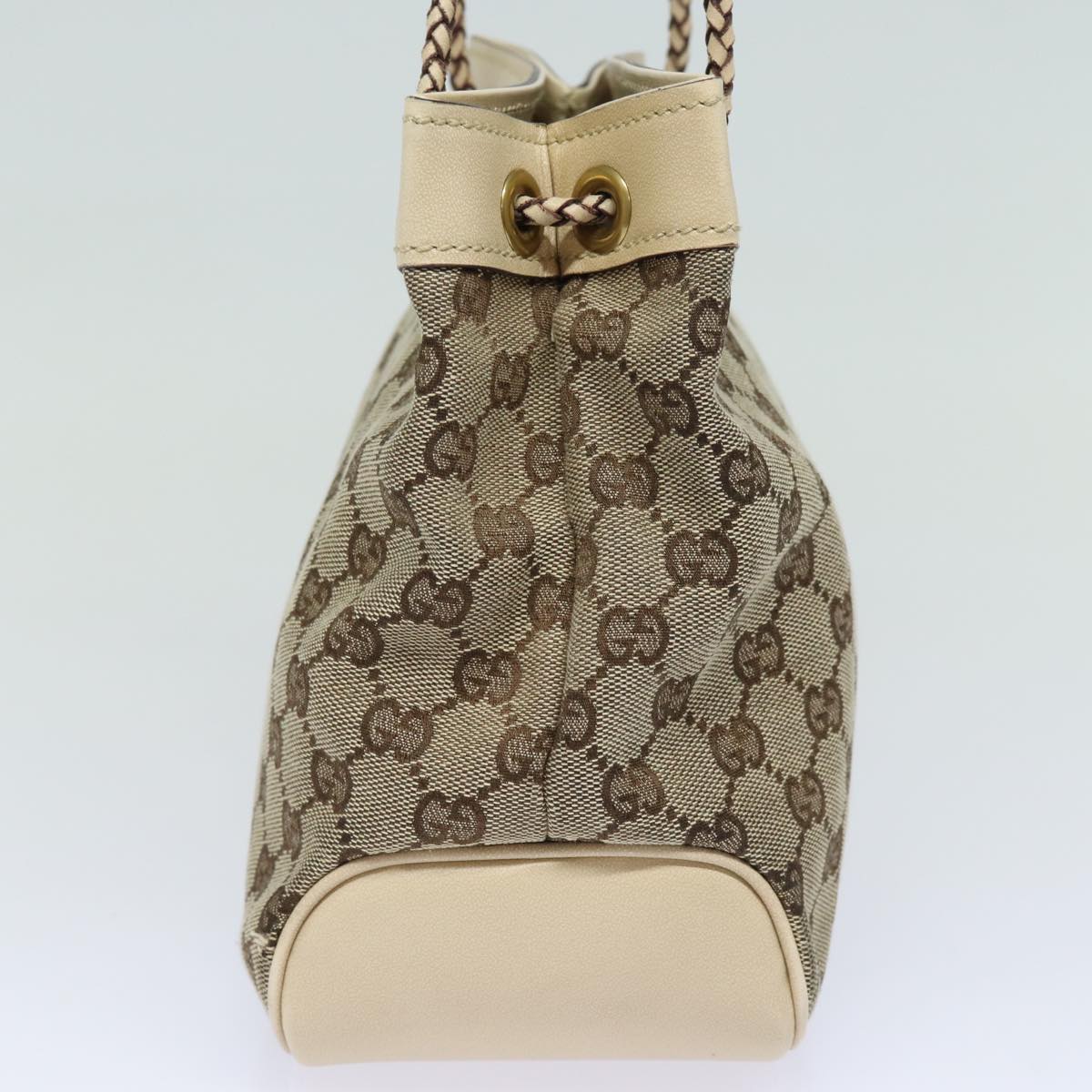 GUCCI GG Canvas Shoulder Bag Beige 109143 78342