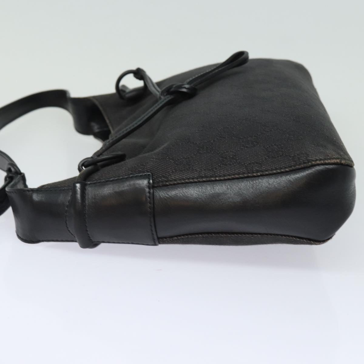 GUCCI GG Canvas Shoulder Bag Black 101975 78344