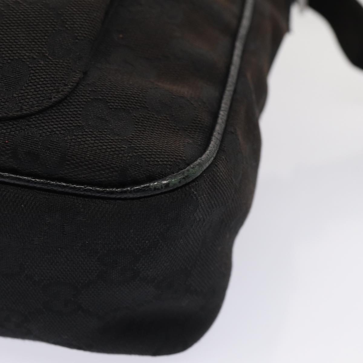 GUCCI GG Canvas Shoulder Bag Black 131211 78361