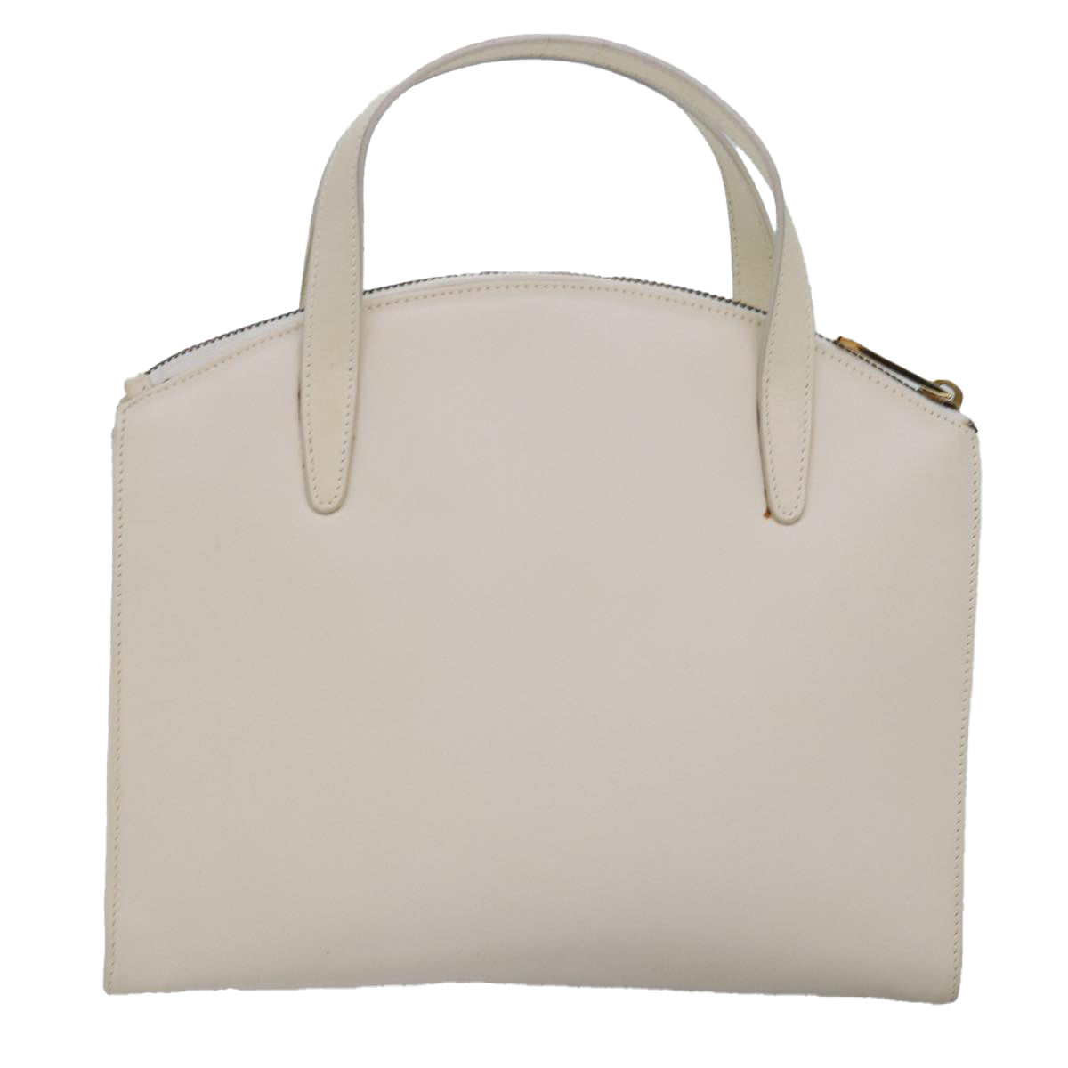 GUCCI Hand Bag Leather White 78475