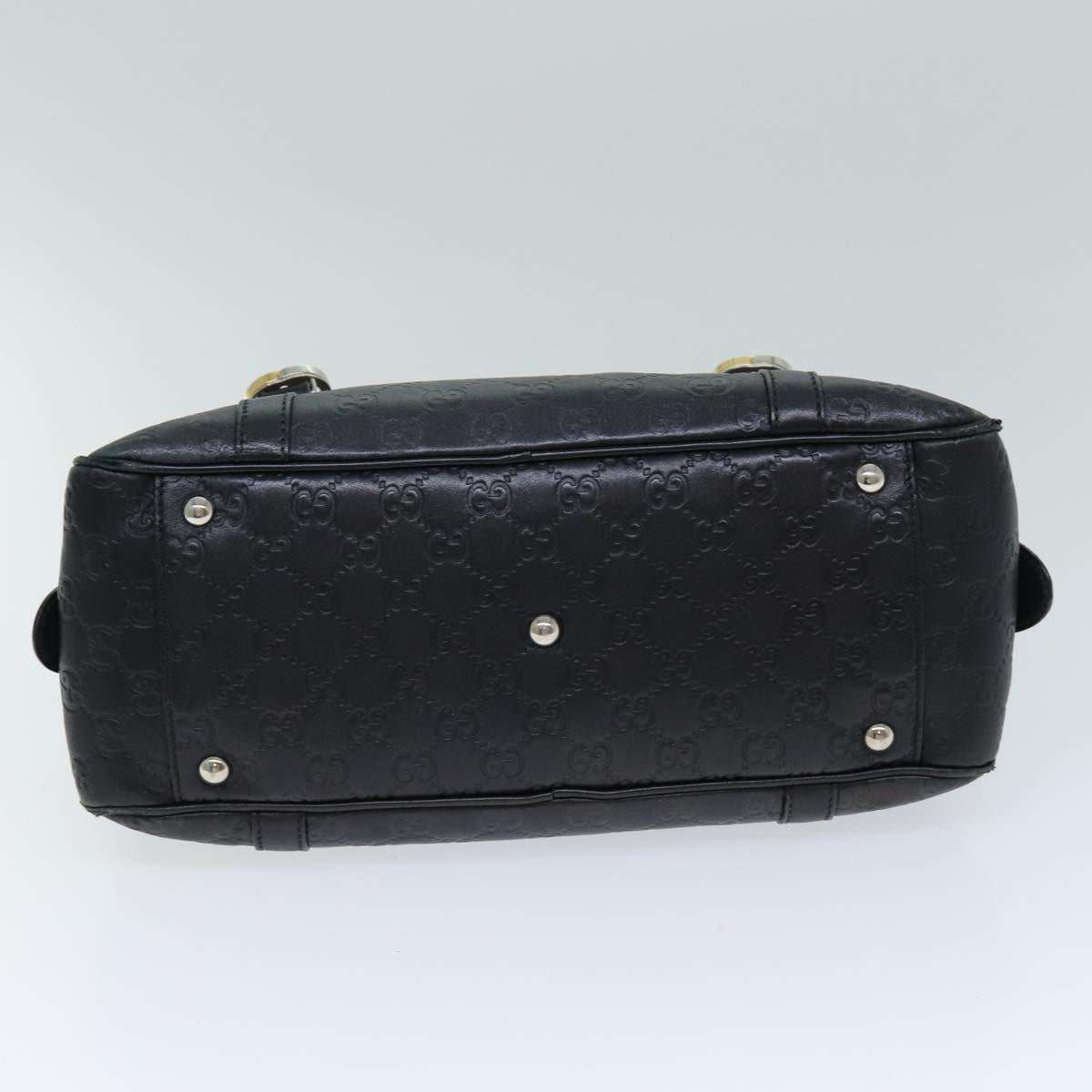 GUCCI GG Canvas Guccissima Shoulder Bag Black 232958 78490