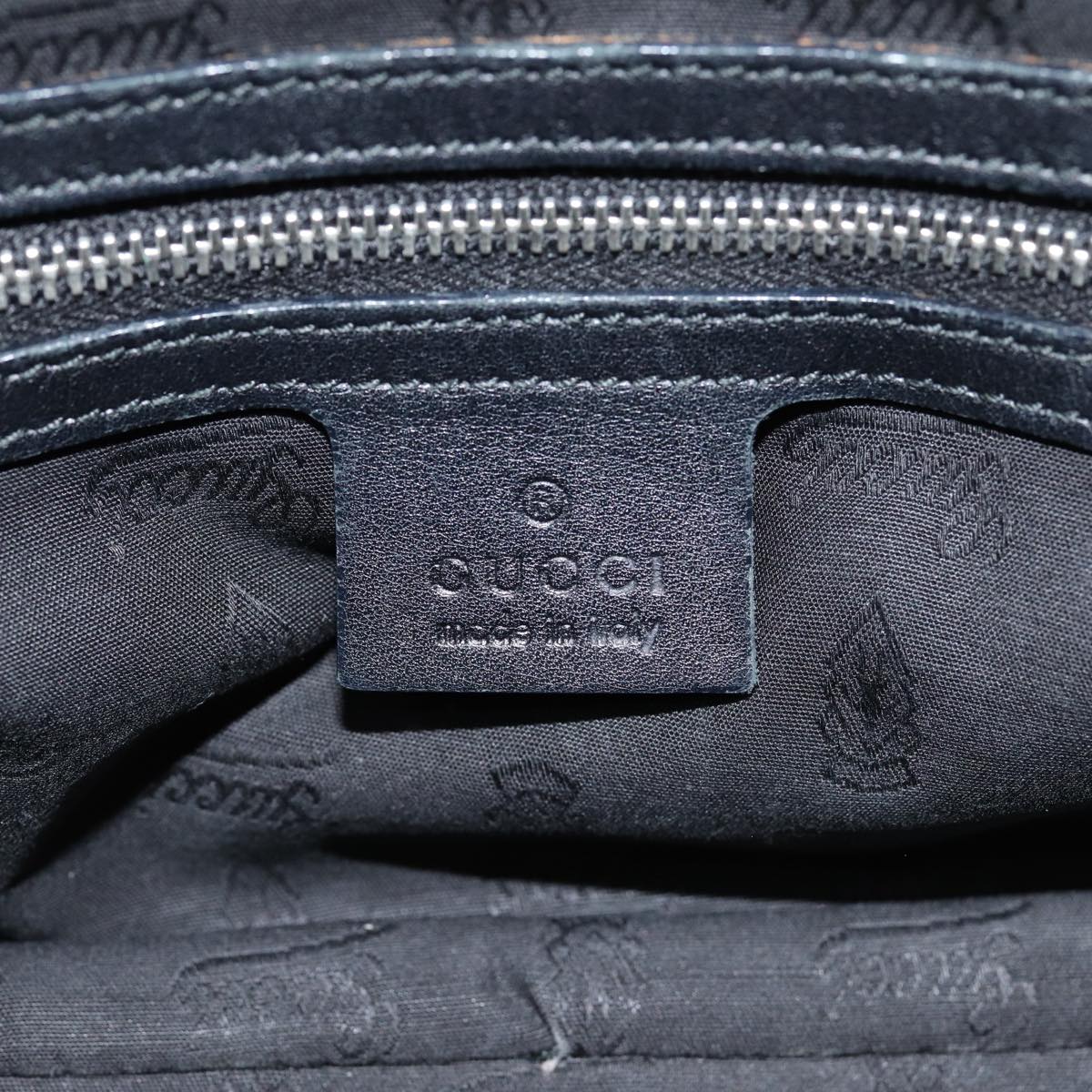 GUCCI GG Canvas Guccissima Shoulder Bag Black 232958 78490
