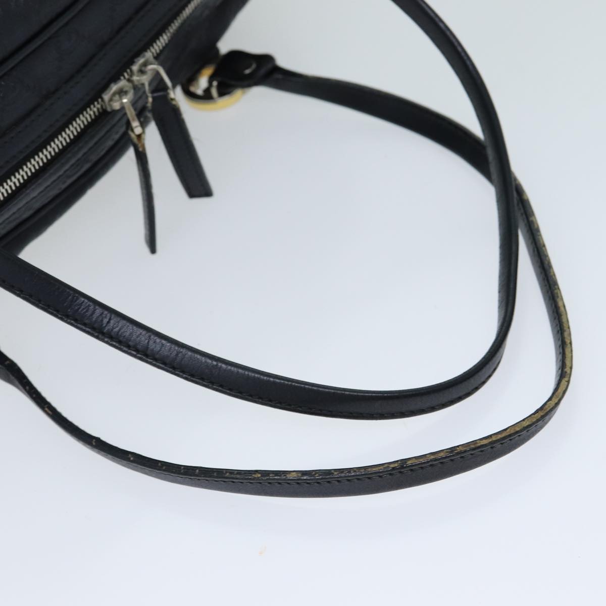 GUCCI GG Canvas Guccissima Shoulder Bag Black 232958 78490