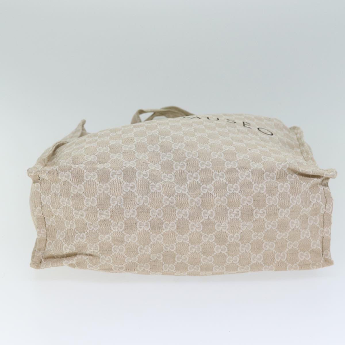 GUCCI GG Canvas Gucci Museo Tote Bag Beige 283411 78525