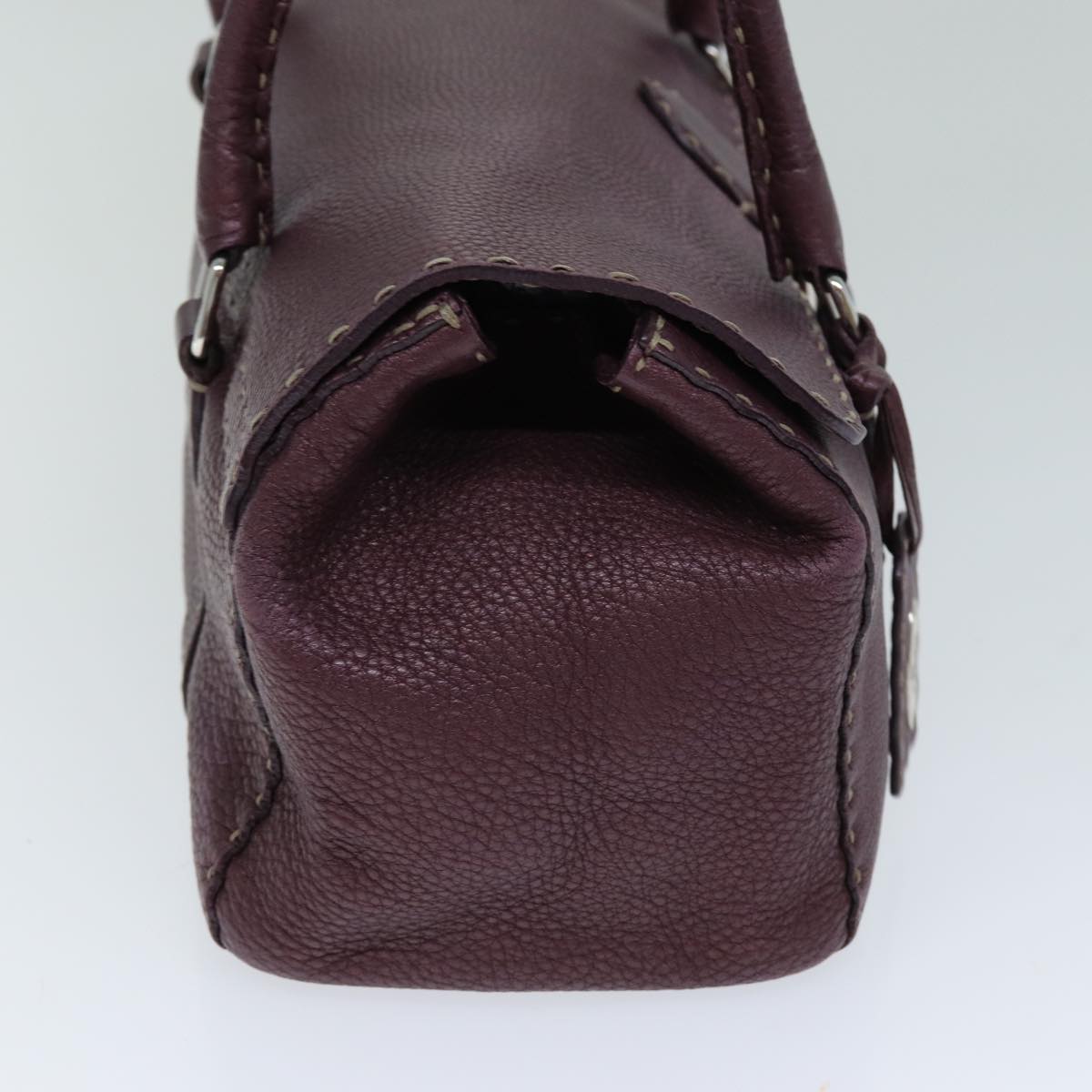 FENDI Celeria Shoulder Bag Leather Purple 78534