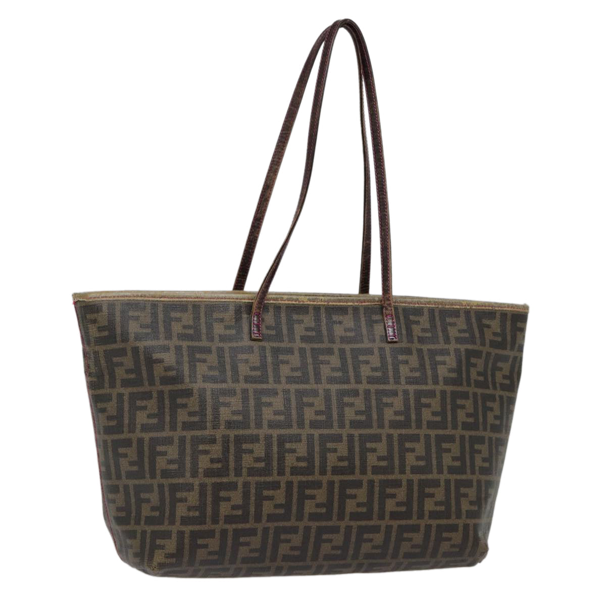 FENDI Zucca Canvas Tote Bag Brown Gold 78561