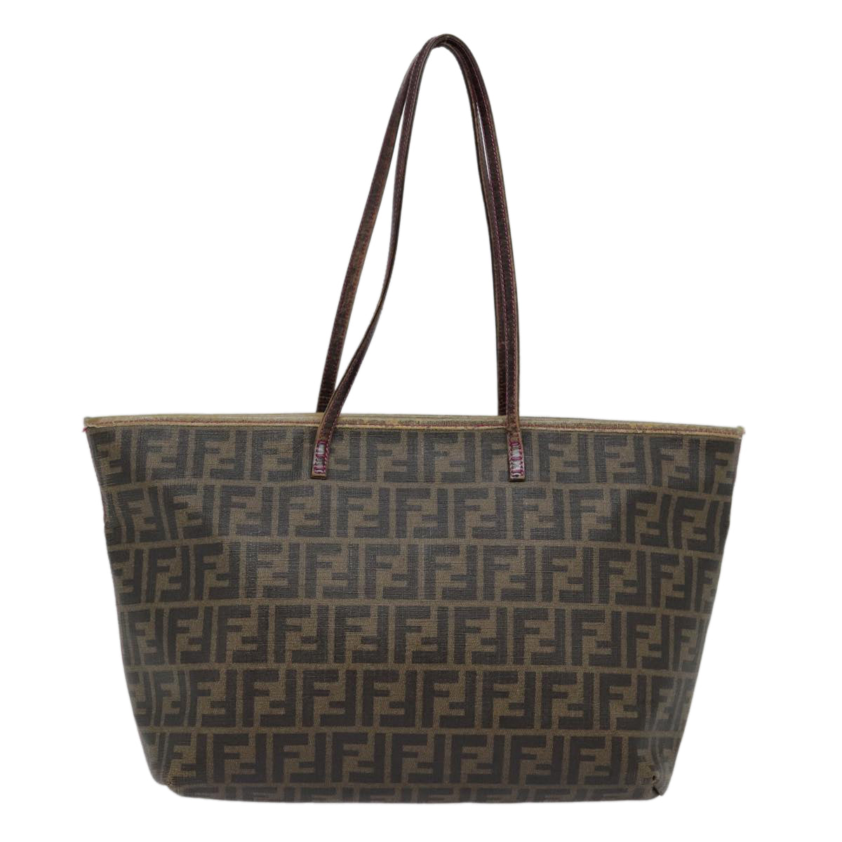 FENDI Zucca Canvas Tote Bag Brown Gold 78561
