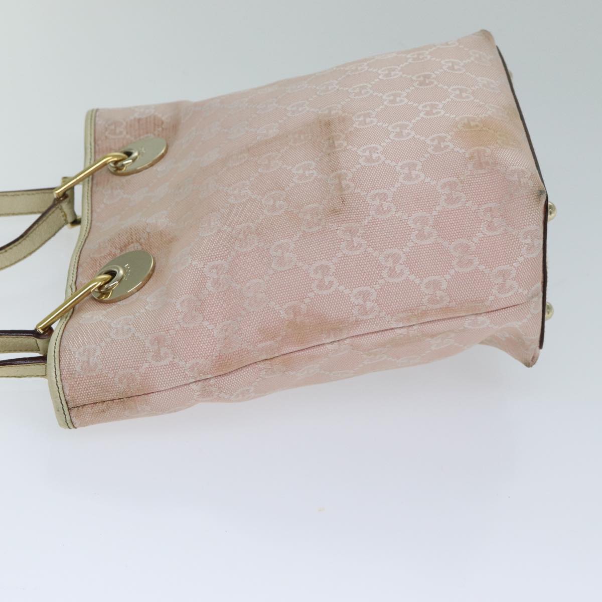 GUCCI GG Canvas Tote Bag Pink 120840 78782