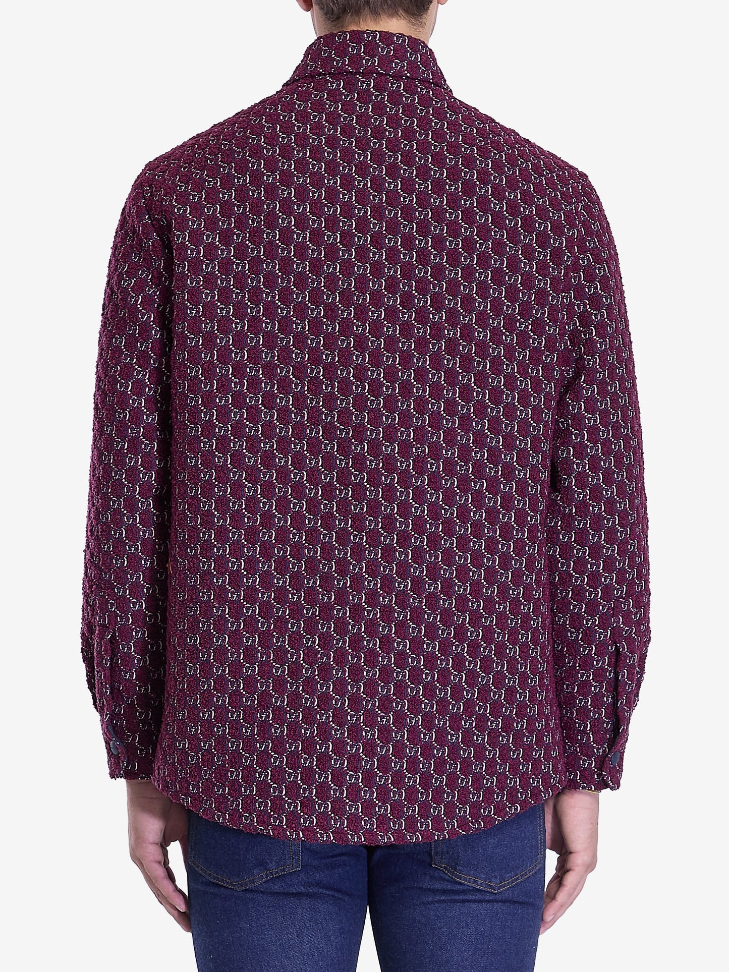 GUCCI Men's Regular Fit Bouclé Overshirt