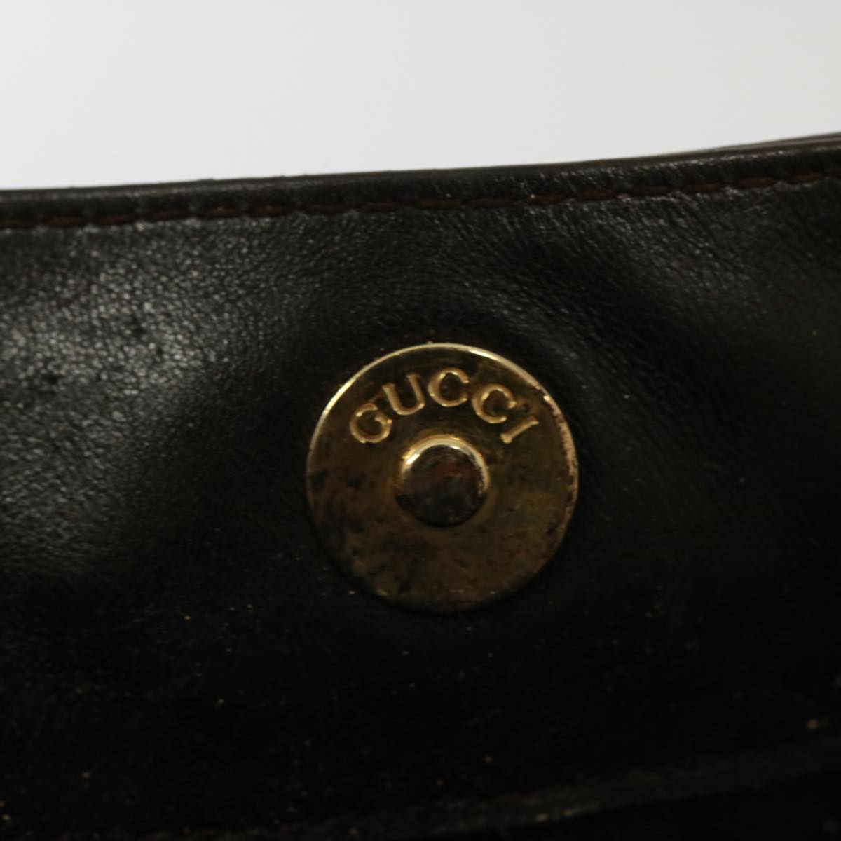 GUCCI Bamboo Hand Bag Leather 2way Brown 001 1638 78793