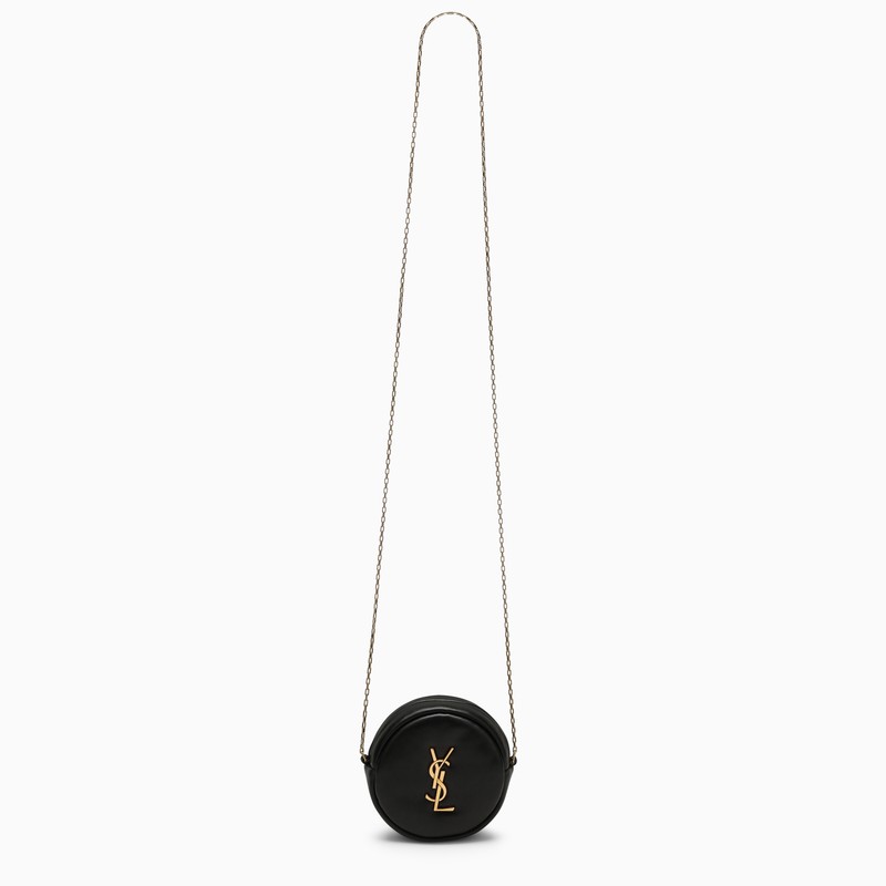 Saint Laurent Small Black Shoulder Bag With Monogram Women