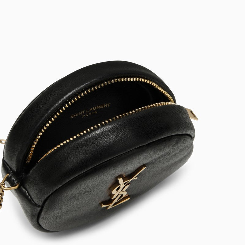 Saint Laurent Small Black Shoulder Bag With Monogram Women