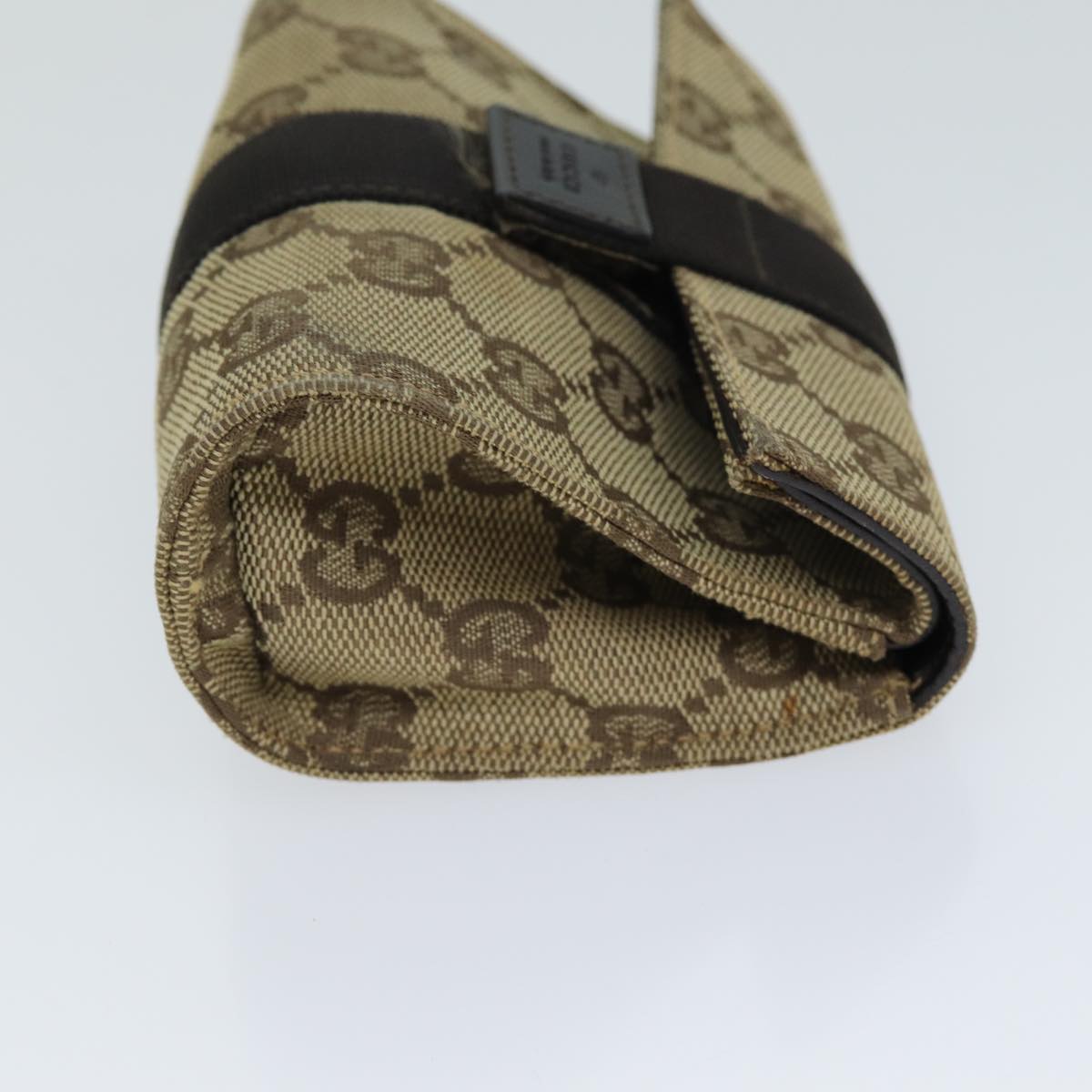 GUCCI GG Canvas Pouch Beige 78836