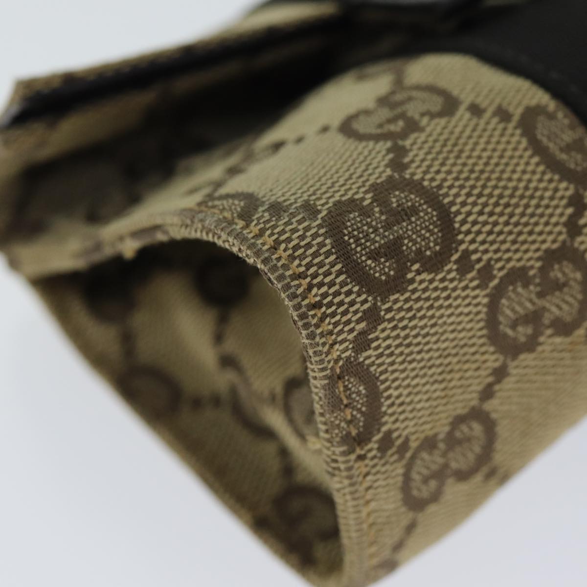 GUCCI GG Canvas Pouch Beige 78836