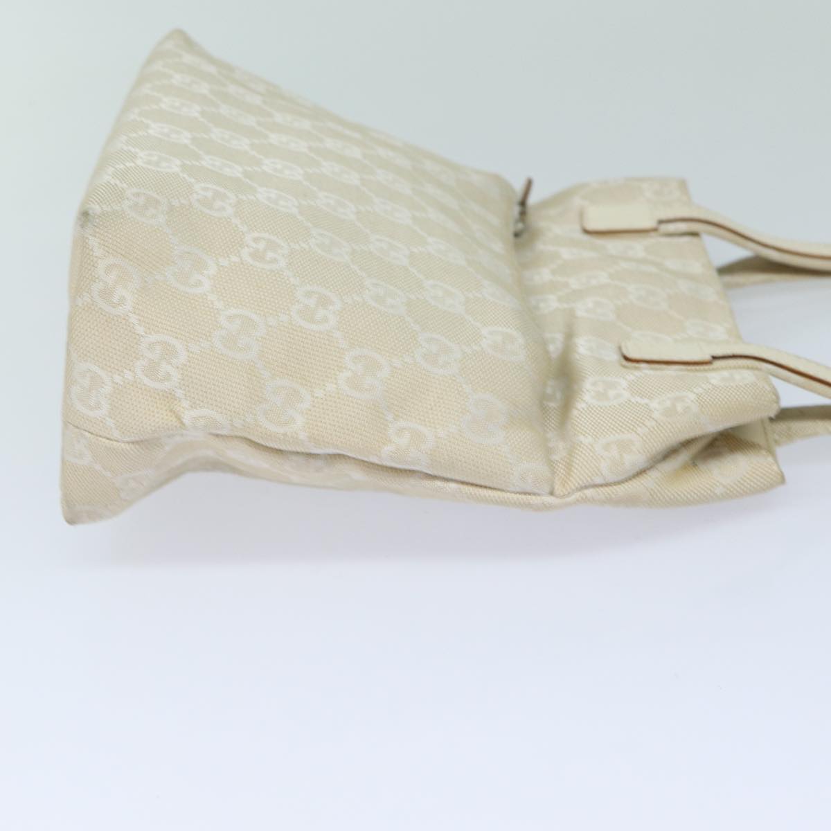 GUCCI GG Canvas Shoulder Bag White 002 1075 78892