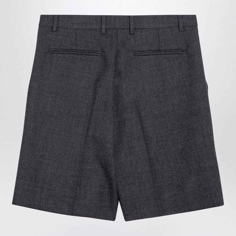 GUCCI Wool Bermuda Mini Shorts