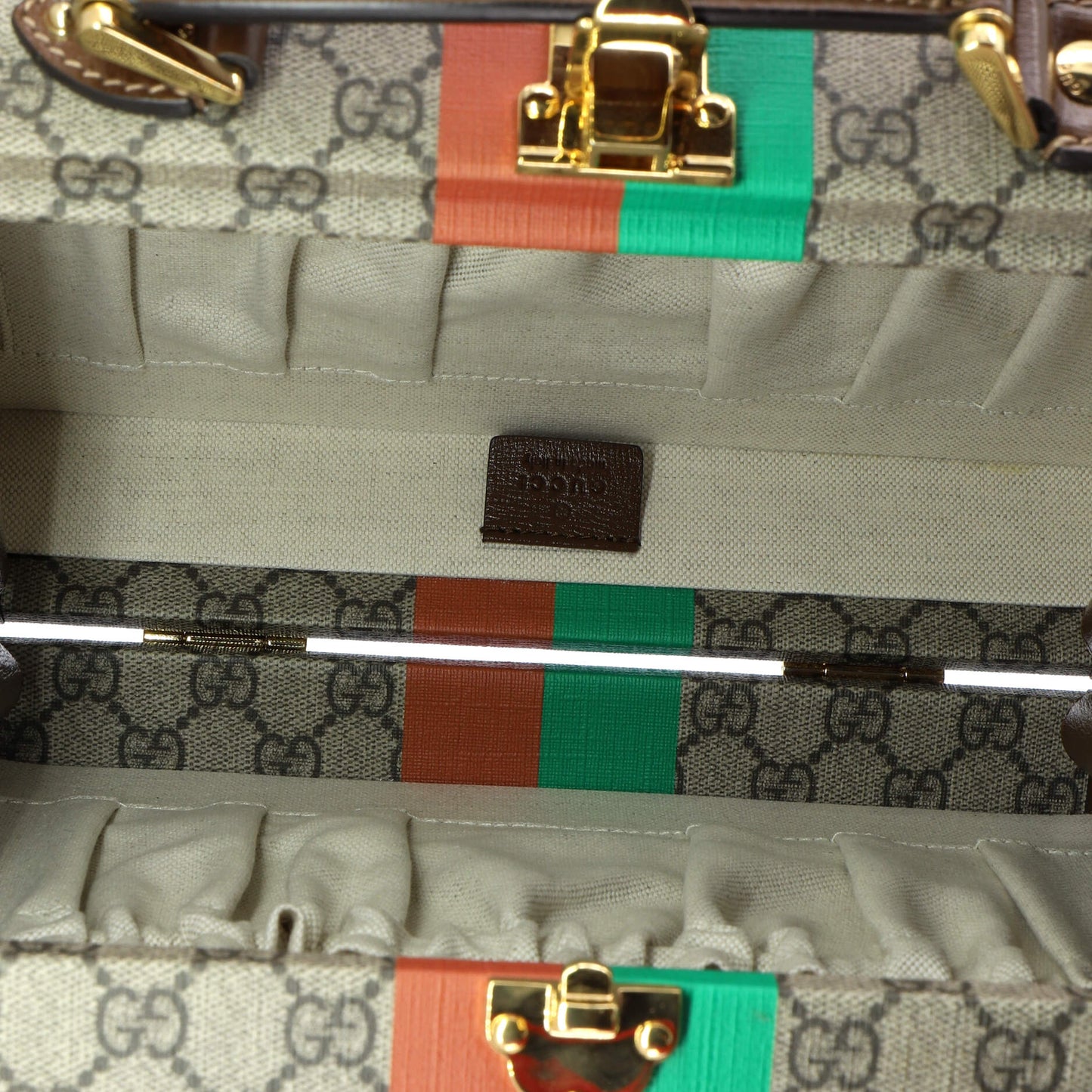Fake/Not Beauty Case Printed GG Coated Canvas