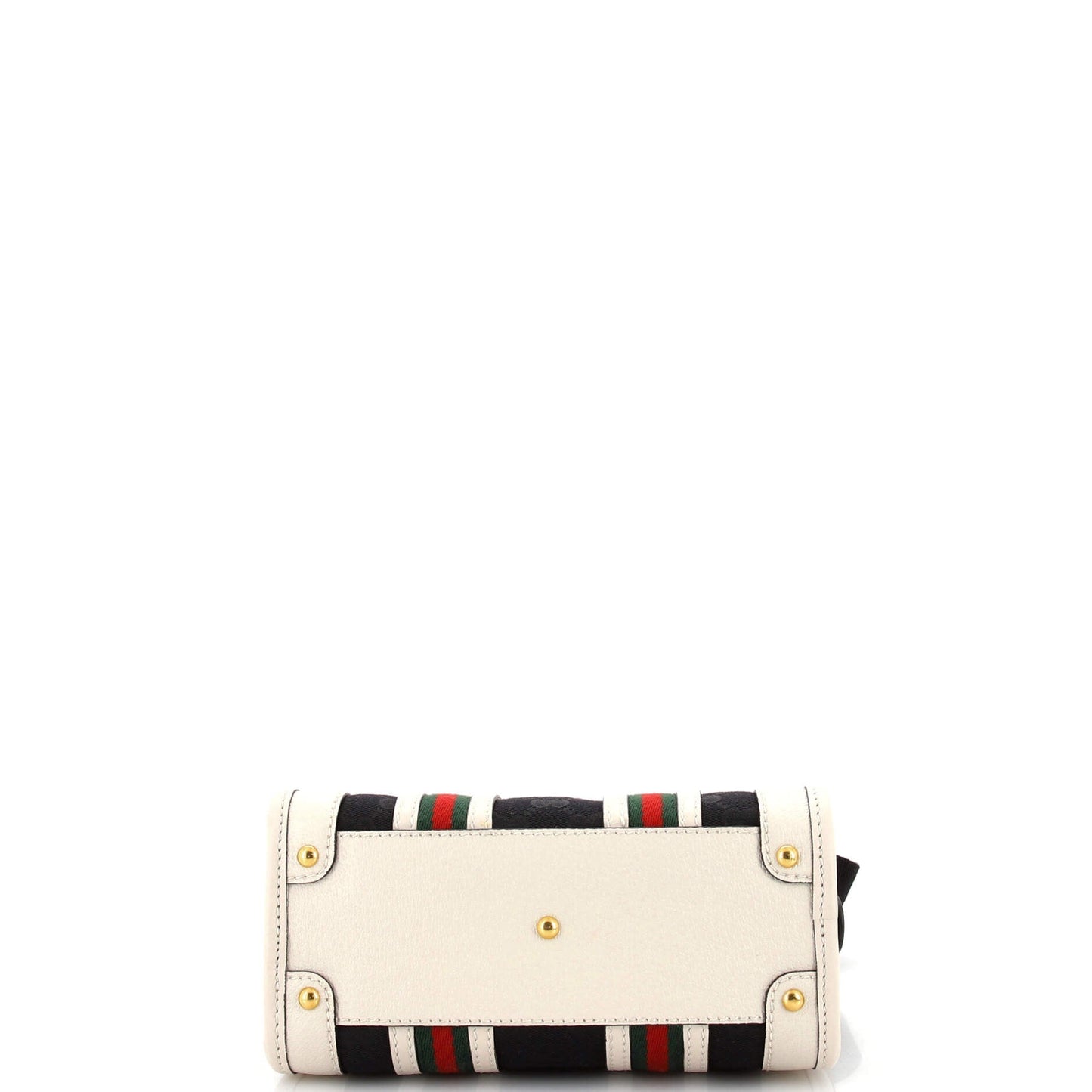 Bauletto Top Handle Bag GG Canvas and Leather Small