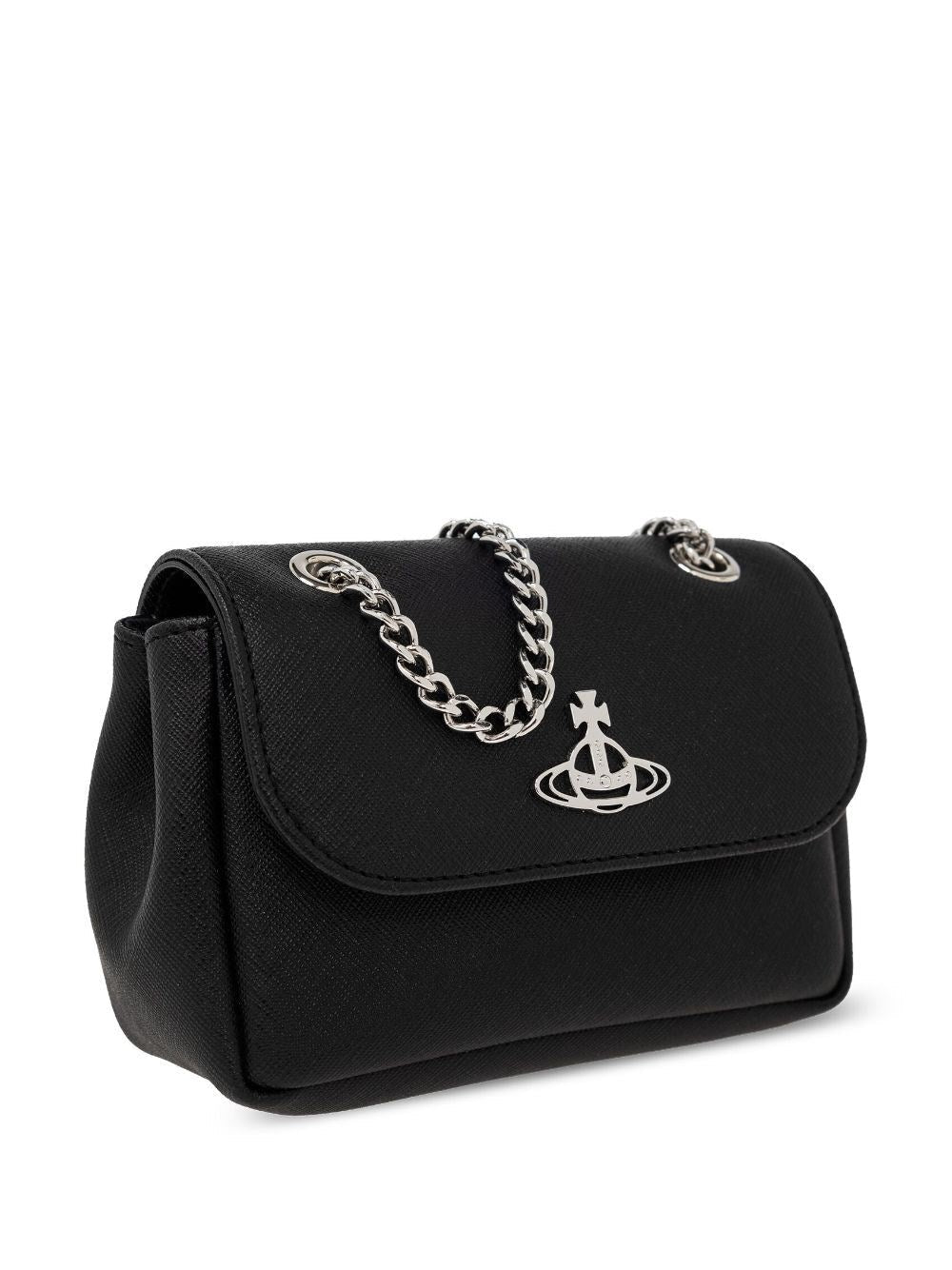Vivienne Westwood Women Orb-Plaque Leather Crossbody Purse