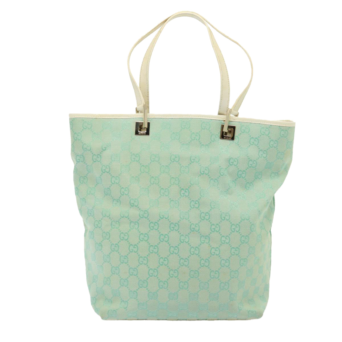 GUCCI GG Canvas Shoulder Bag Light Blue 002 1098 79099