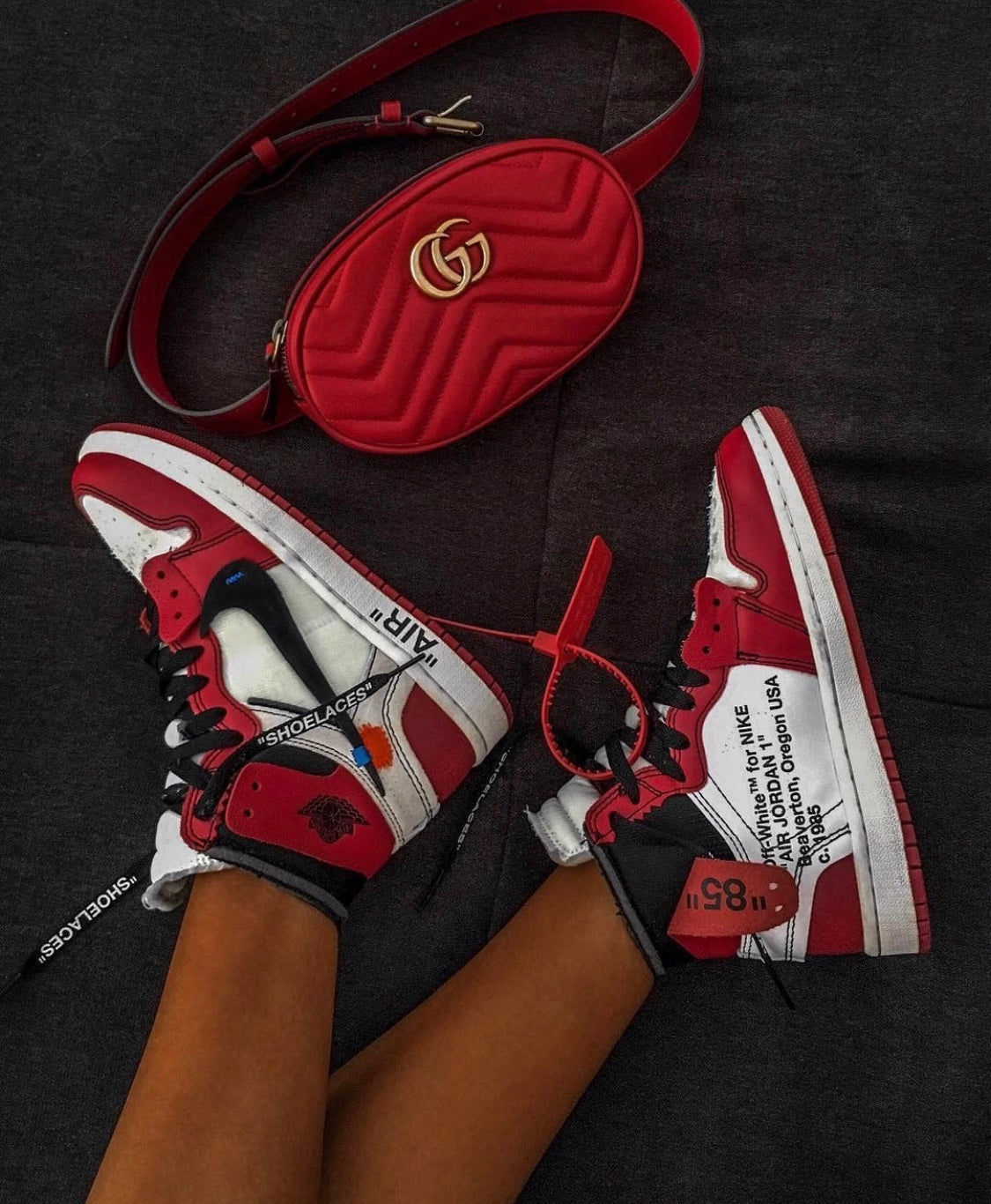GLM - AJ1 White Red