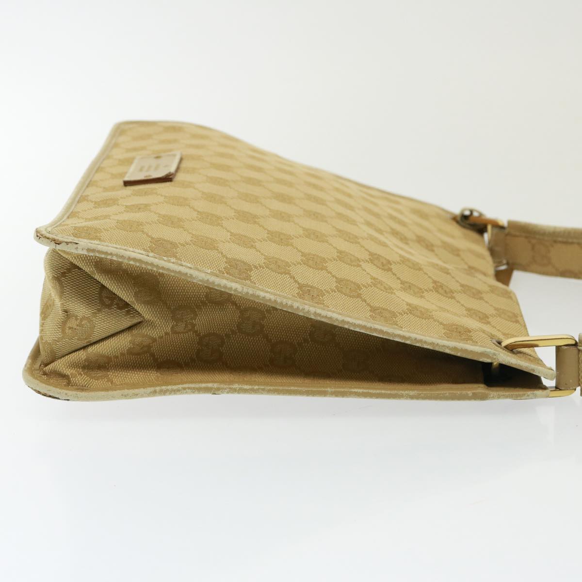 GUCCI GG Canvas Shoulder Bag Beige 91762 79100