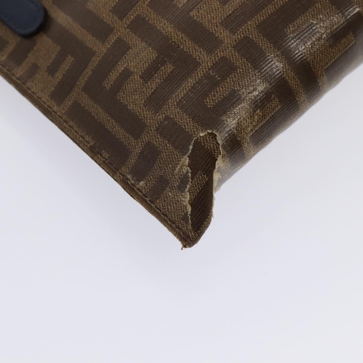 FENDI Zucca Canvas FILA Collaboration Shoulder Bag Brown Black 79110