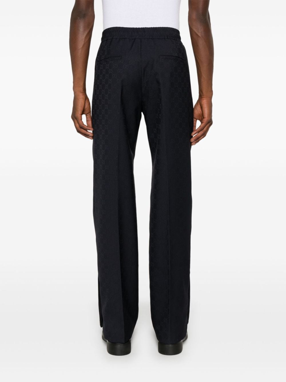 GUCCI Premium Supreme-Jacquard Straight Trousers