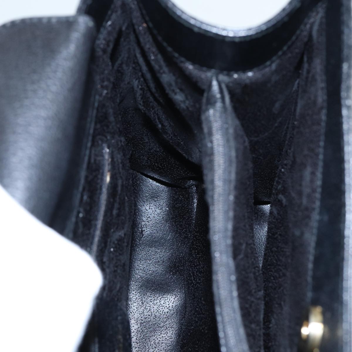 GUCCI Bamboo Hand Bag Leather Black 002 123 0260 79158