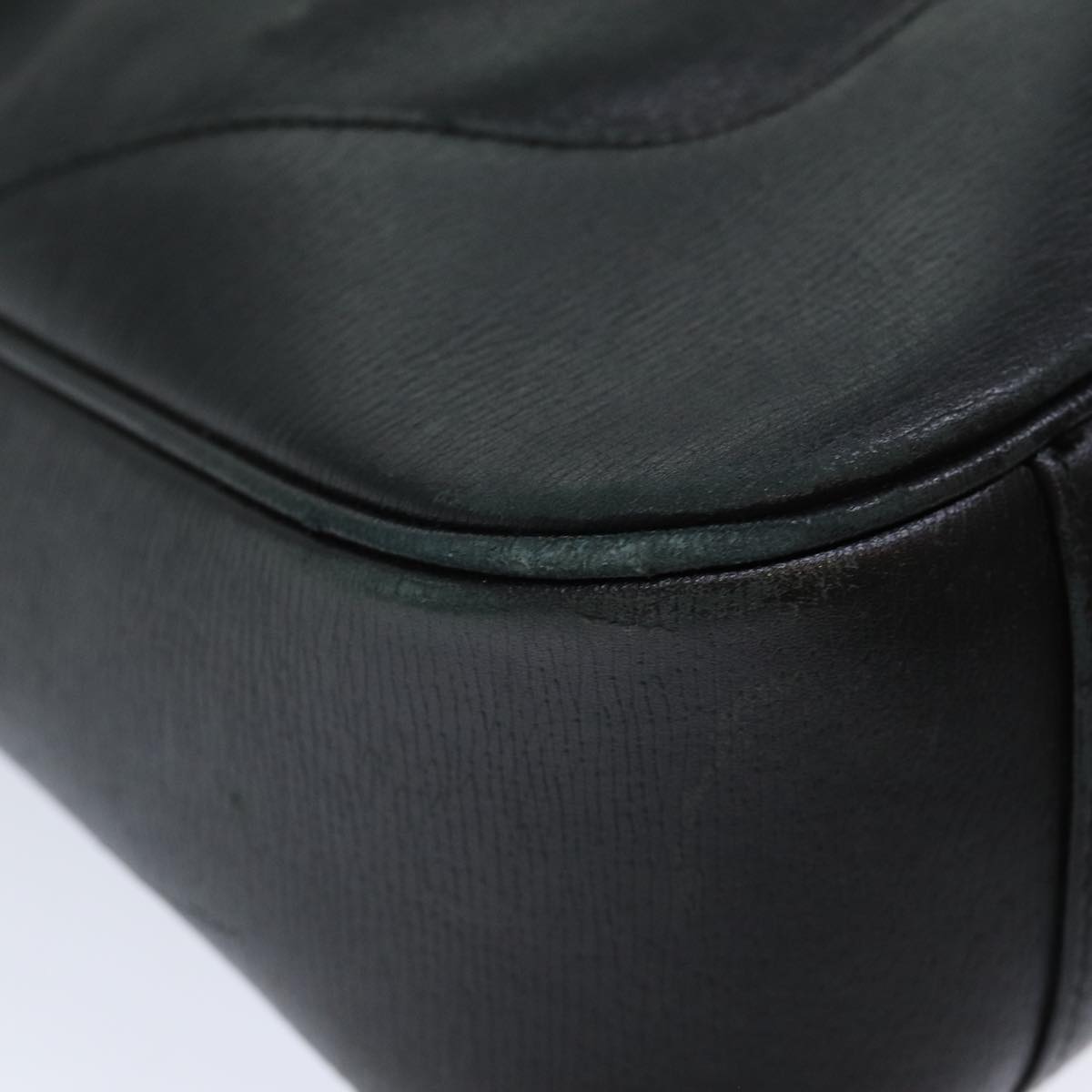 GUCCI Bamboo Hand Bag Leather Black 001 4058 79160