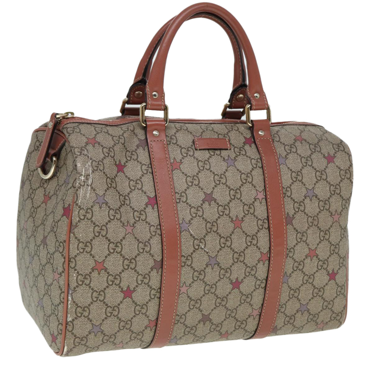 GUCCI GG Supreme Hand Bag PVC Beige 193603 79167