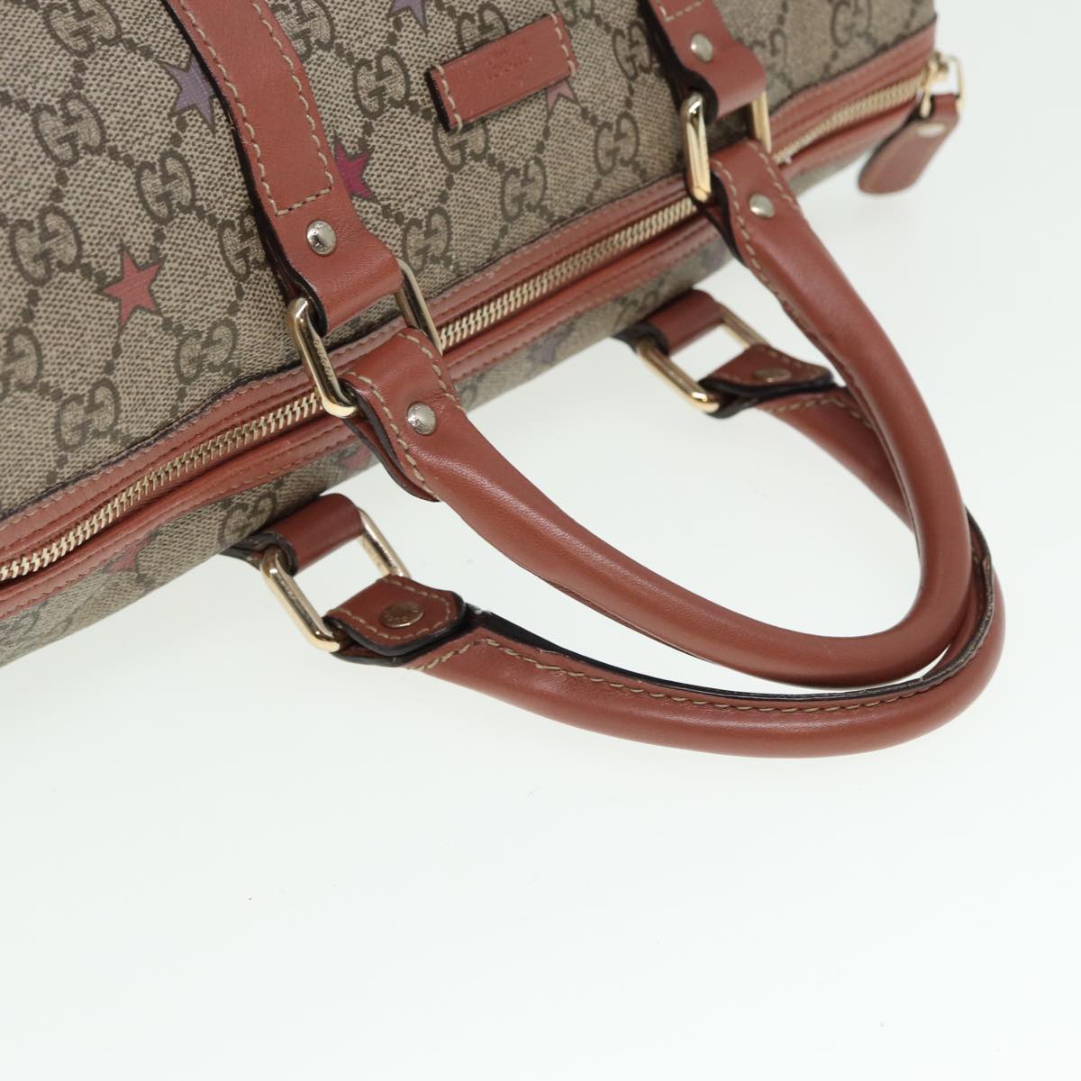 GUCCI GG Supreme Hand Bag PVC Beige 193603 79167