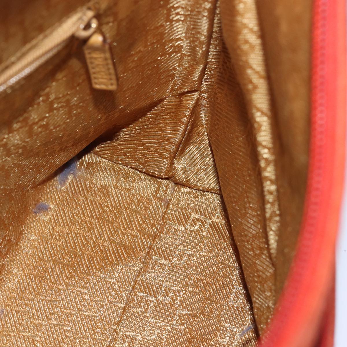 GUCCI Shoulder Bag Suede Orange 001 3386 79169
