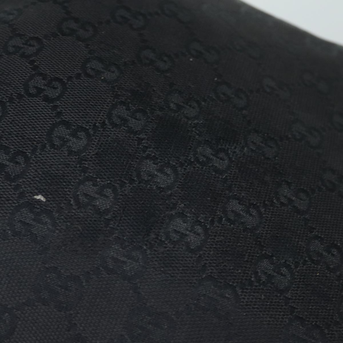 GUCCI GG Canvas Shoulder Bag Black 131326 79173