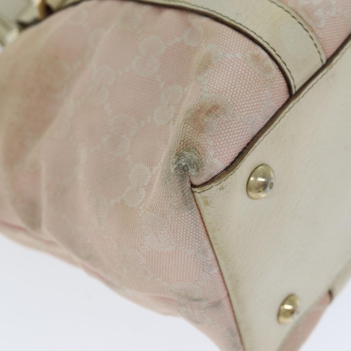 GUCCI GG Canvas Tote Bag Pink 141470 79177