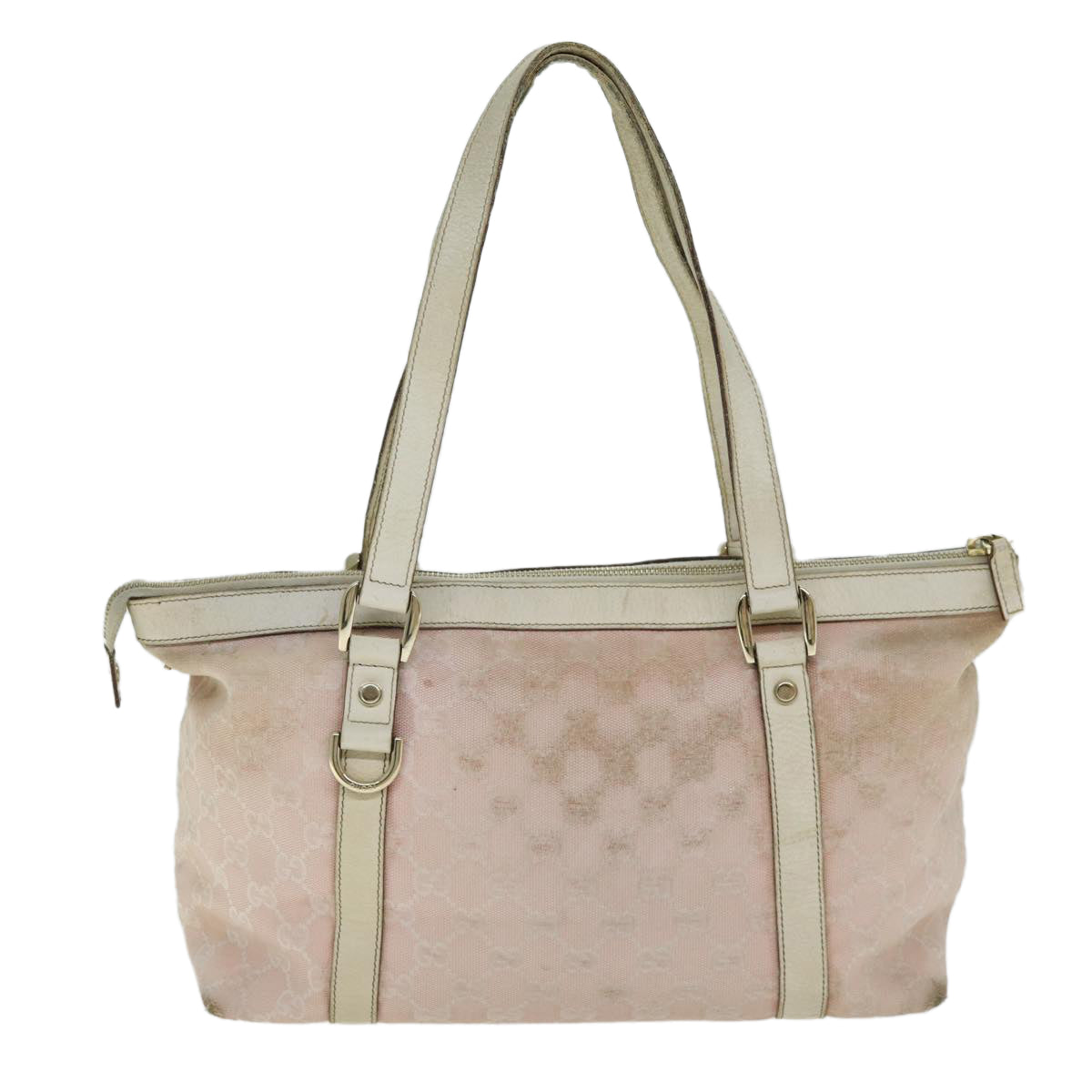 GUCCI GG Canvas Tote Bag Pink 141470 79177
