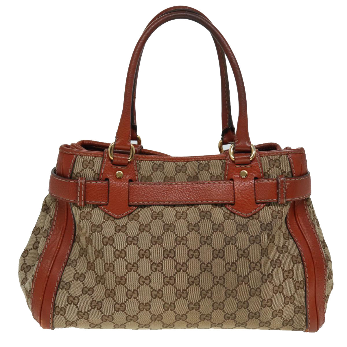 GUCCI GG Canvas Hand Bag Beige 247183 79179
