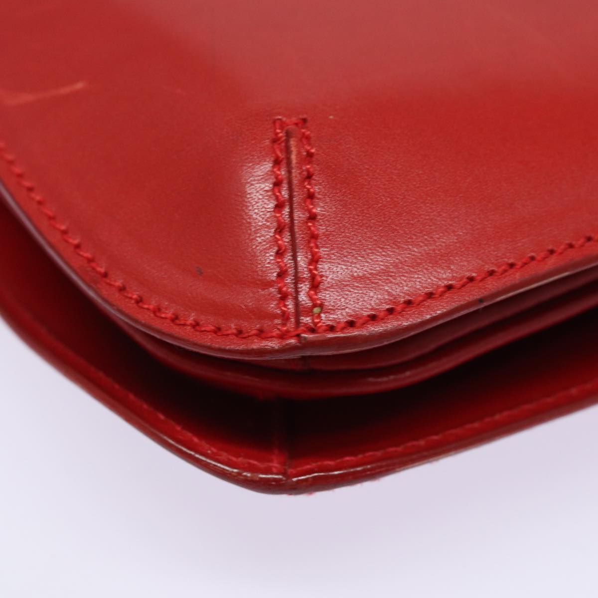 FENDI Hand Bag Leather Red 79213