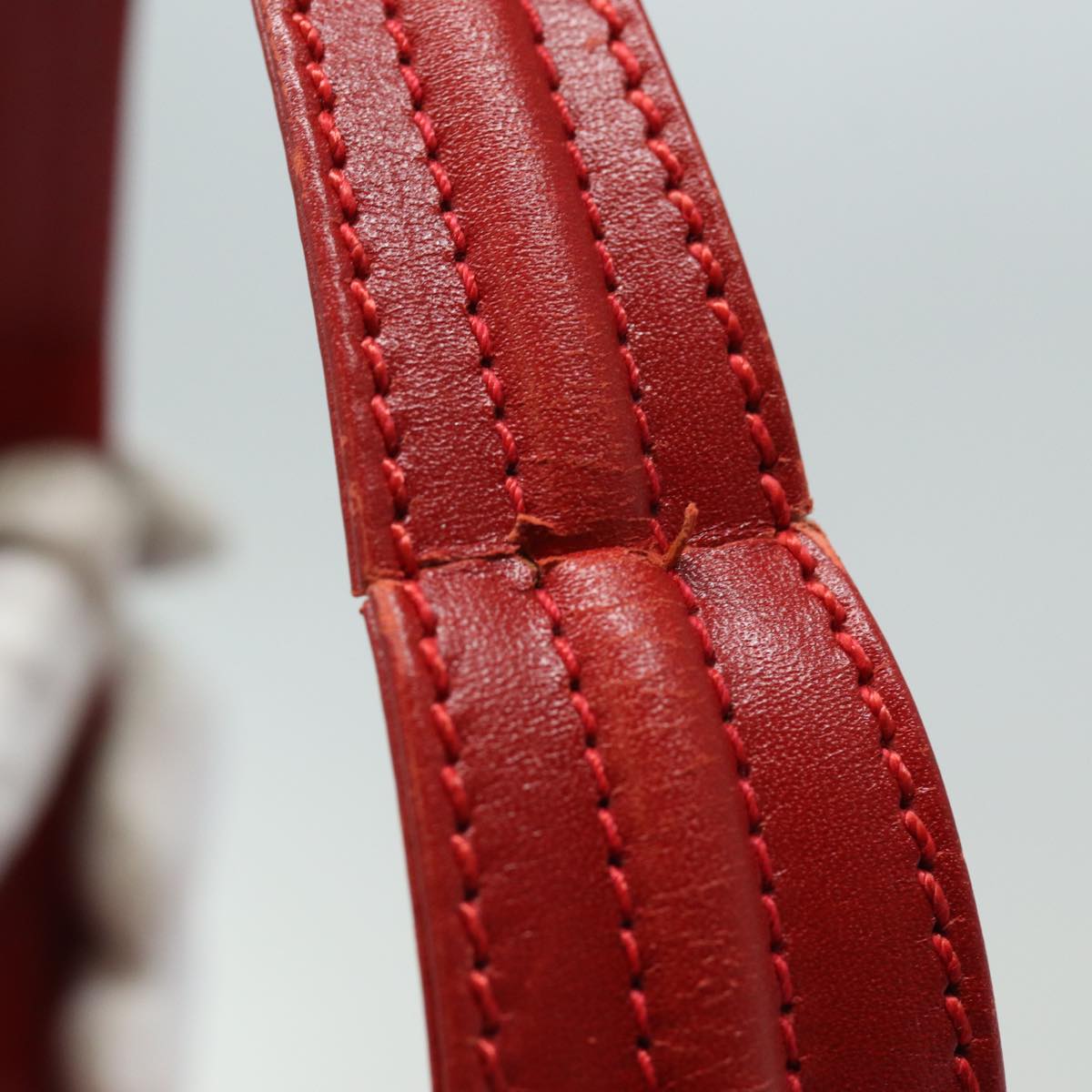 FENDI Hand Bag Leather Red 79213