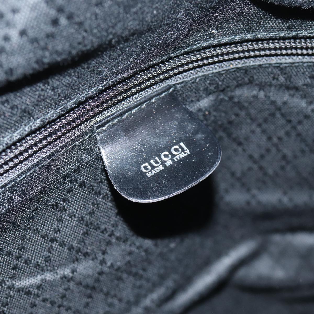 GUCCI Tote Bag Leather Canvas Black 019 2058 79287