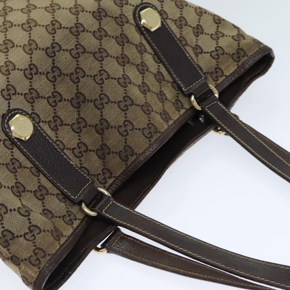 GUCCI GG Canvas Tote Bag Beige 158009 79289