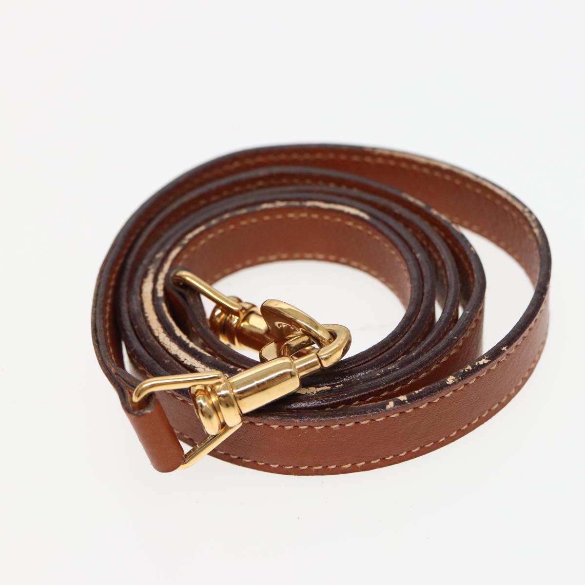 GUCCI Bamboo Hand Bag Leather 2way Brown 79328