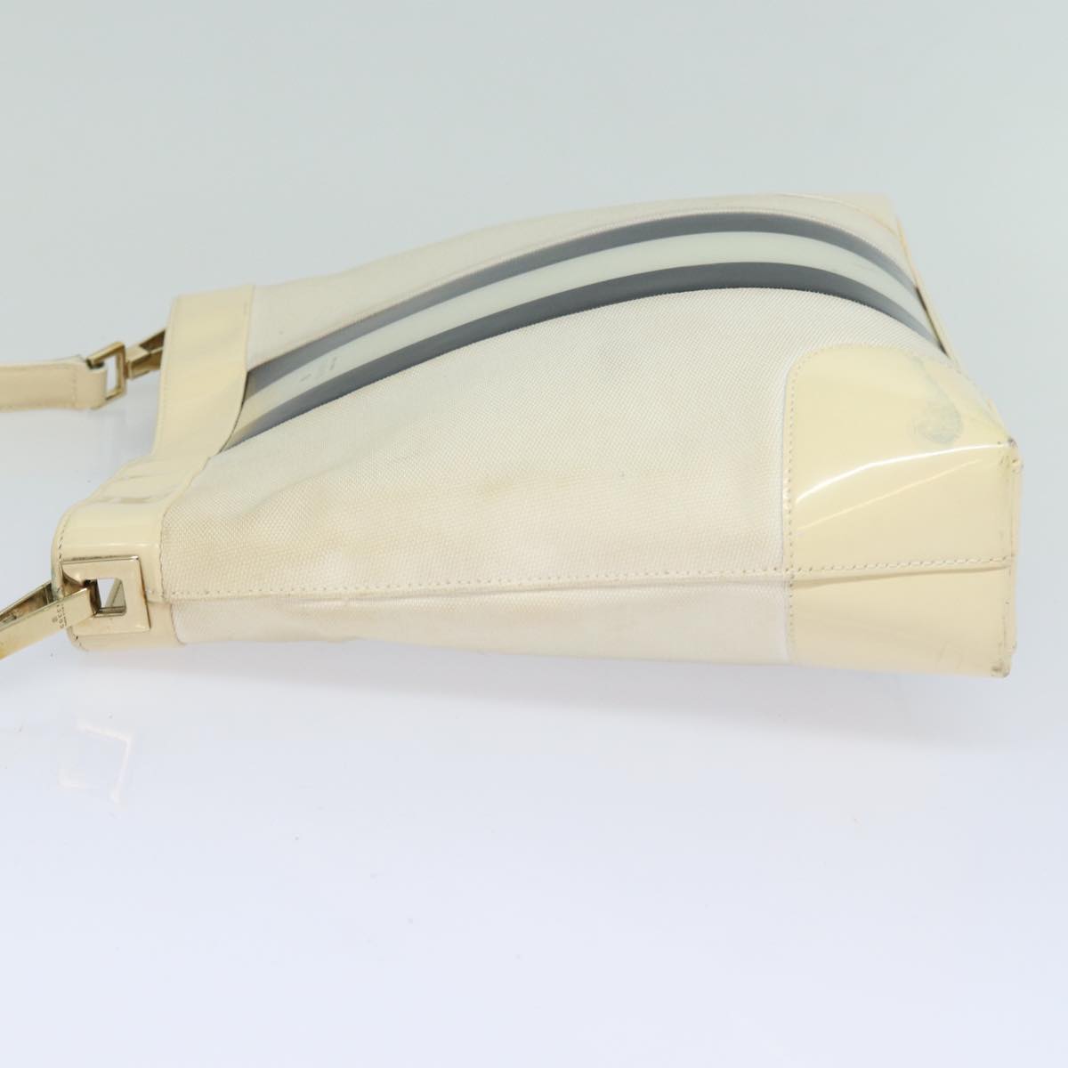 GUCCI Shoulder Bag Canvas Black White 001 4231 79373
