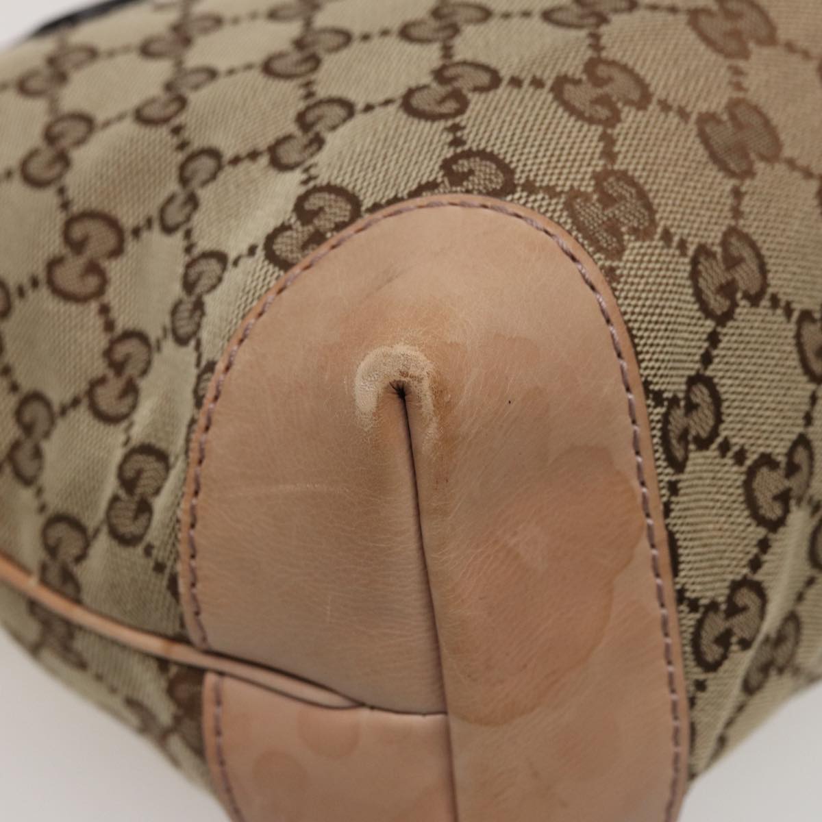 GUCCI GG Canvas Tote Bag Beige 308604 79390