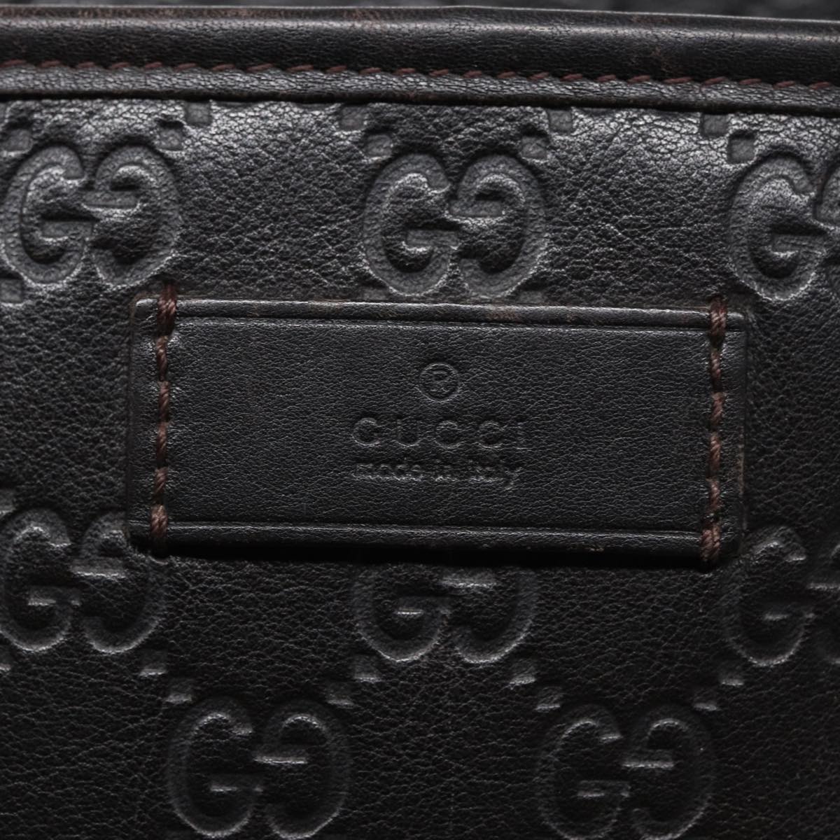 GUCCI GG Canvas Guccissima Tote Bag Brown 211138 79432