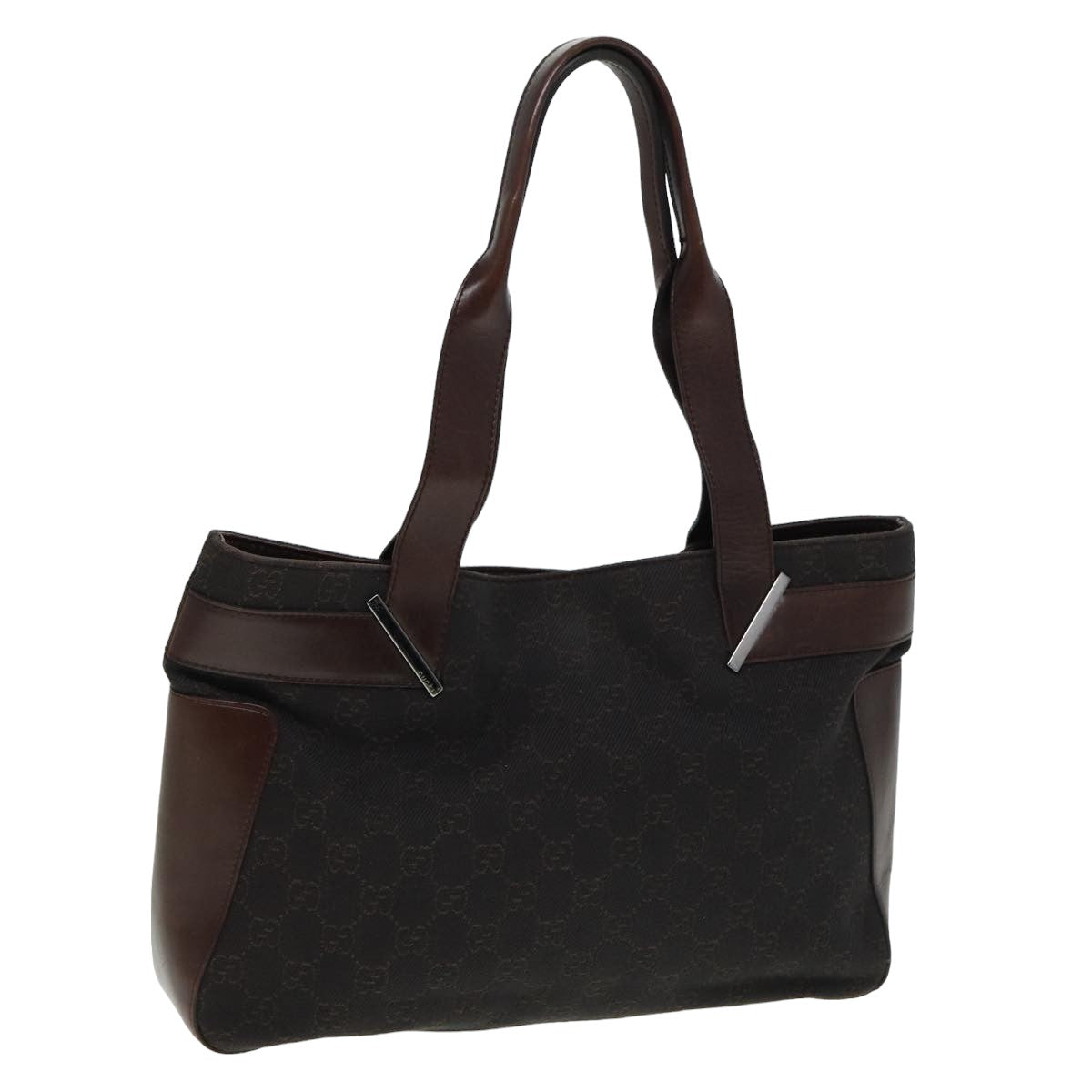 GUCCI GG Canvas Tote Bag Brown 73983 79445