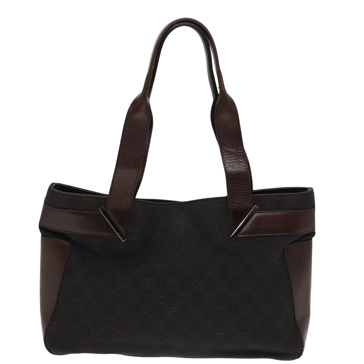 GUCCI GG Canvas Tote Bag Brown 73983 79445