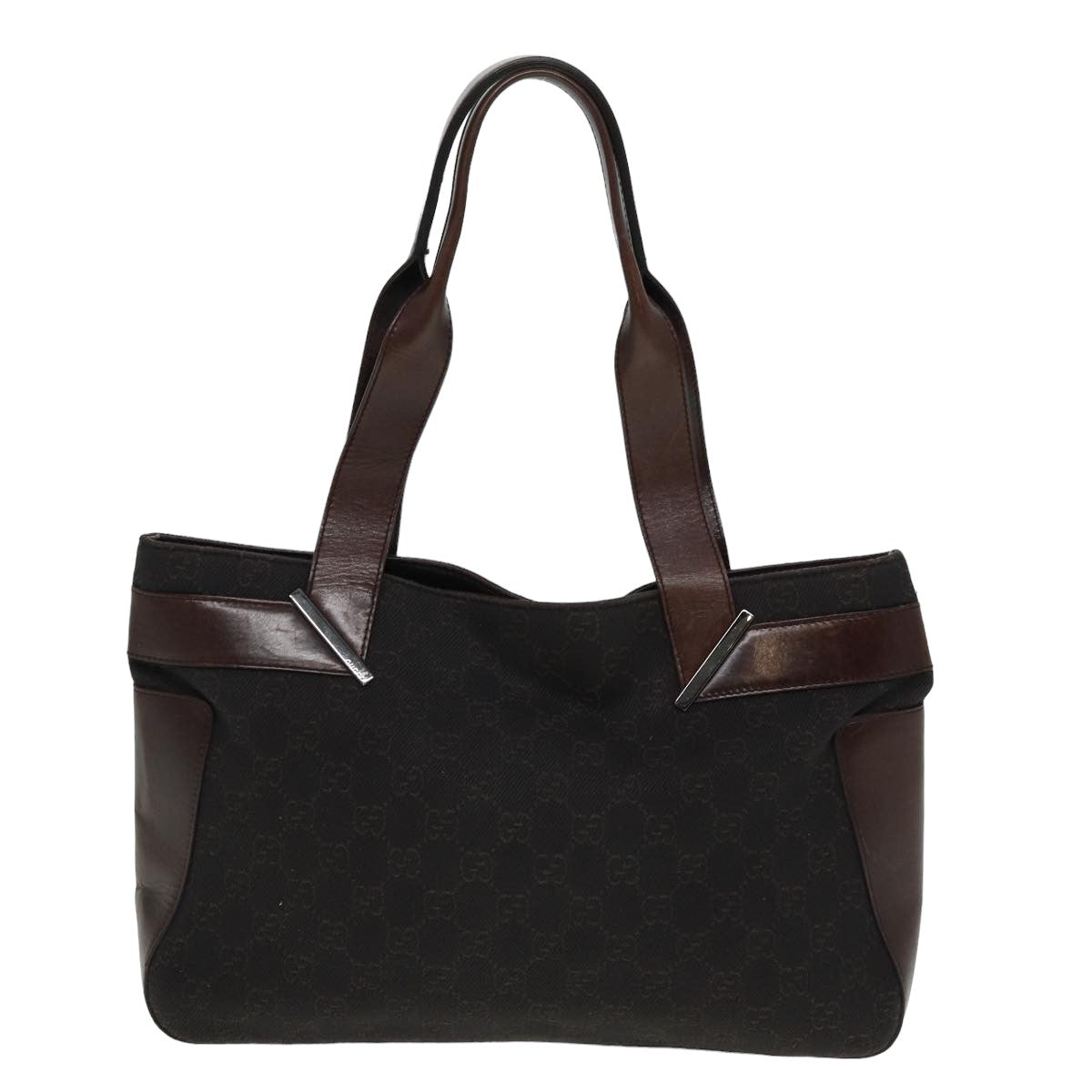 GUCCI GG Canvas Tote Bag Brown 73983 79445