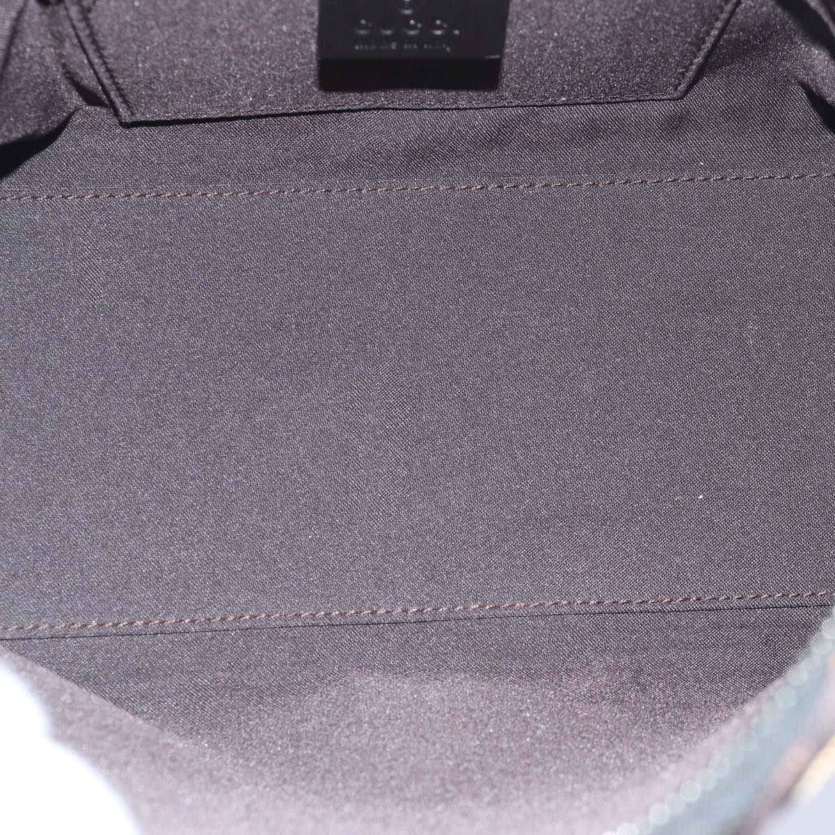 GUCCI GG Canvas Shoulder Bag Beige Dark Brown 000 0602 79452