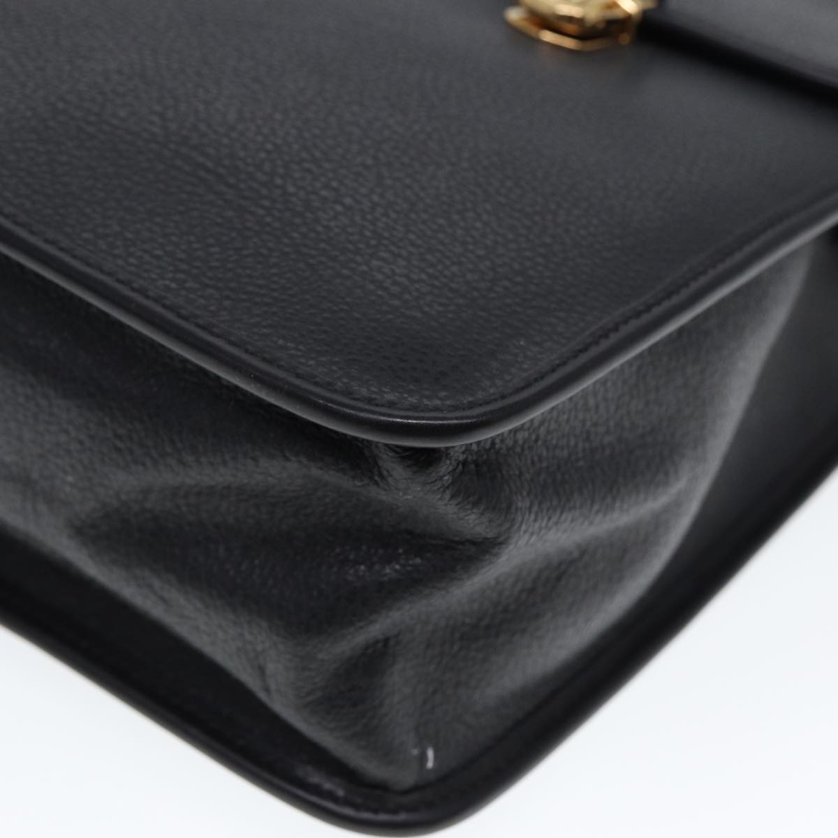 GUCCI Hand Bag Leather 2way Black 015 14 0801 79457